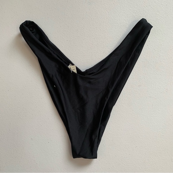 Aerie Size Small Black Cheekier Bikini Bottom Swimwear NWT - Picture 1 of 12